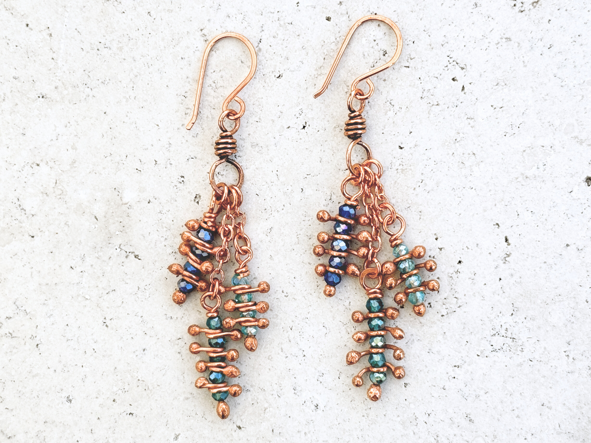 Crystal Anemone Dangles