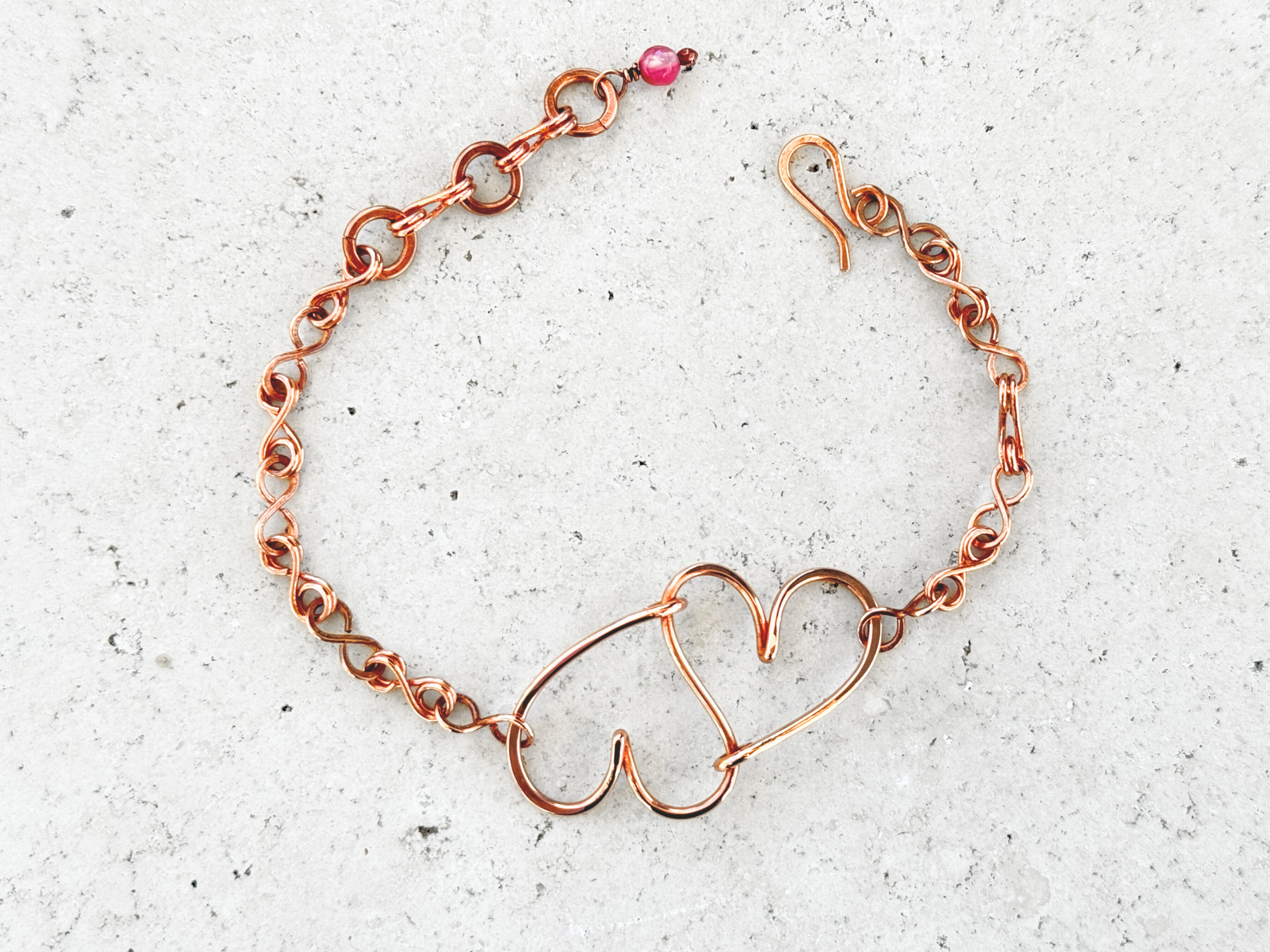 Linked Heart Bracelet