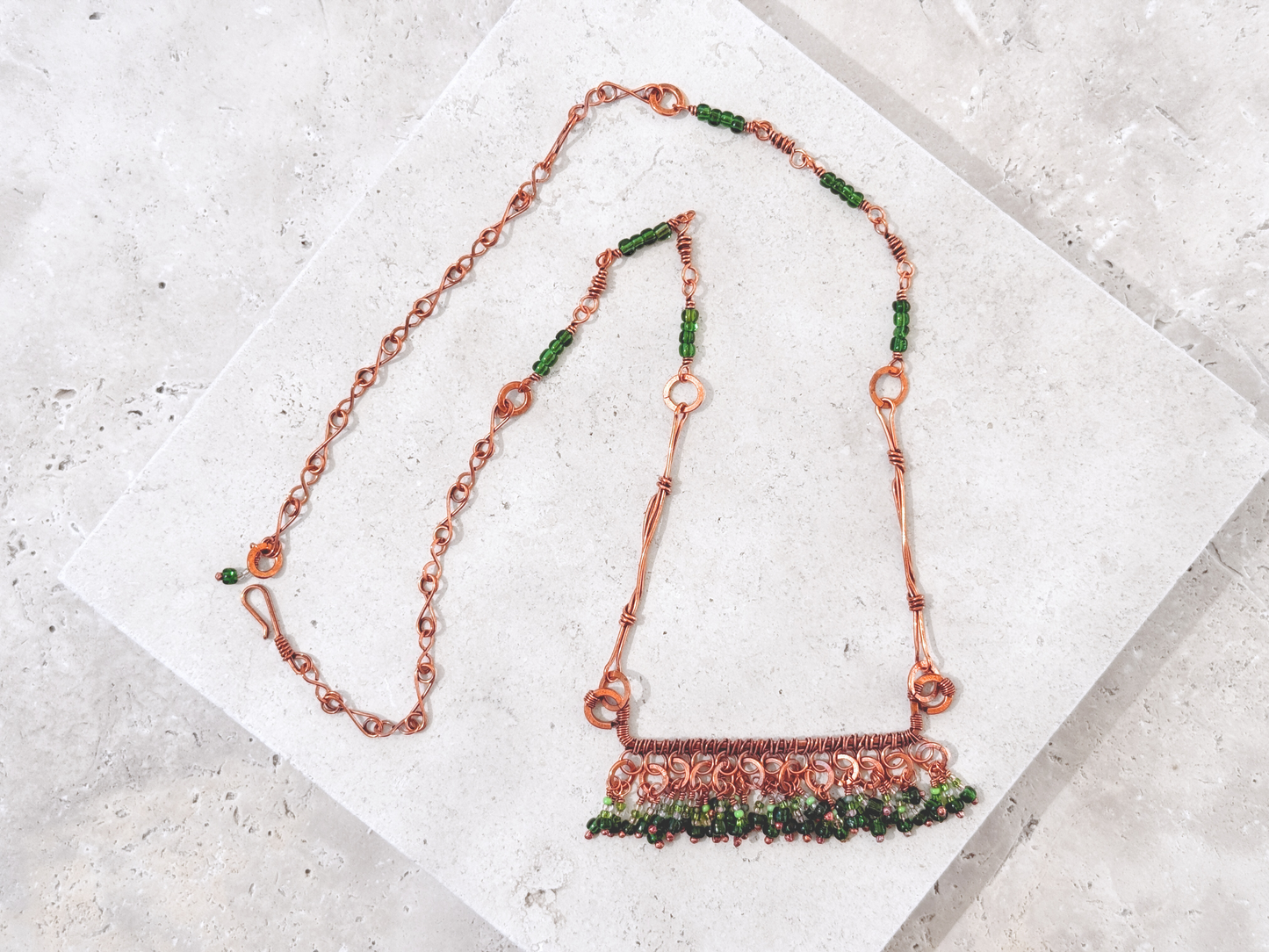 Mangrove Fringe Statement Necklace