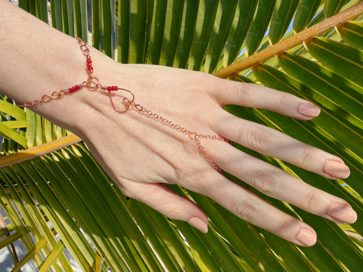 Heart Hand Chain Bracelet