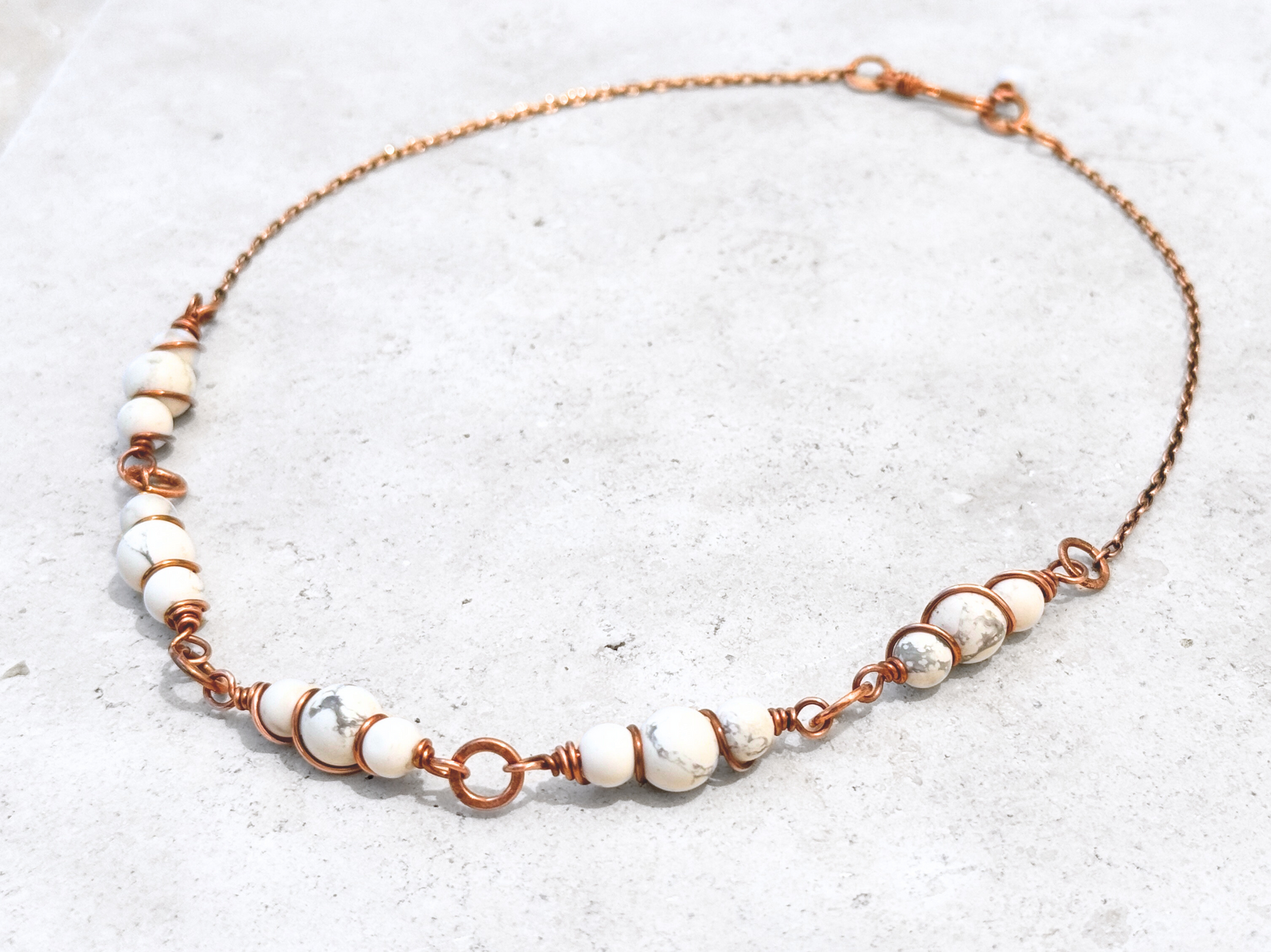 Howlite Trio Necklace
