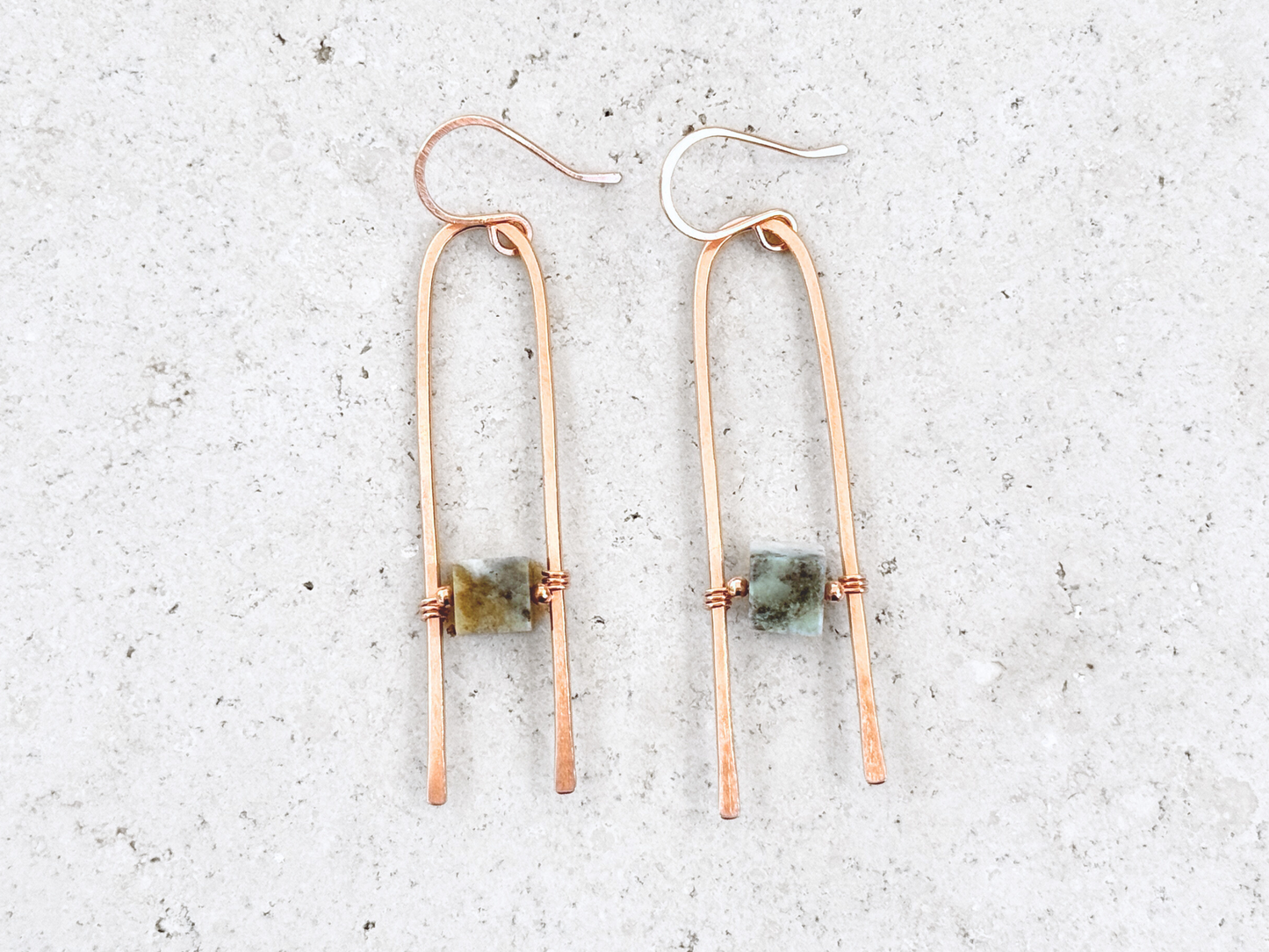 Amazonite Prong Earrings