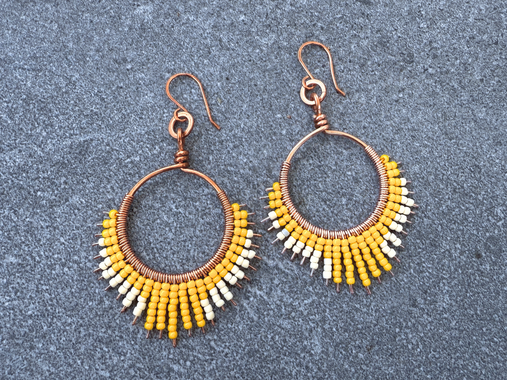 Sun-Kissed Beaded Earrings