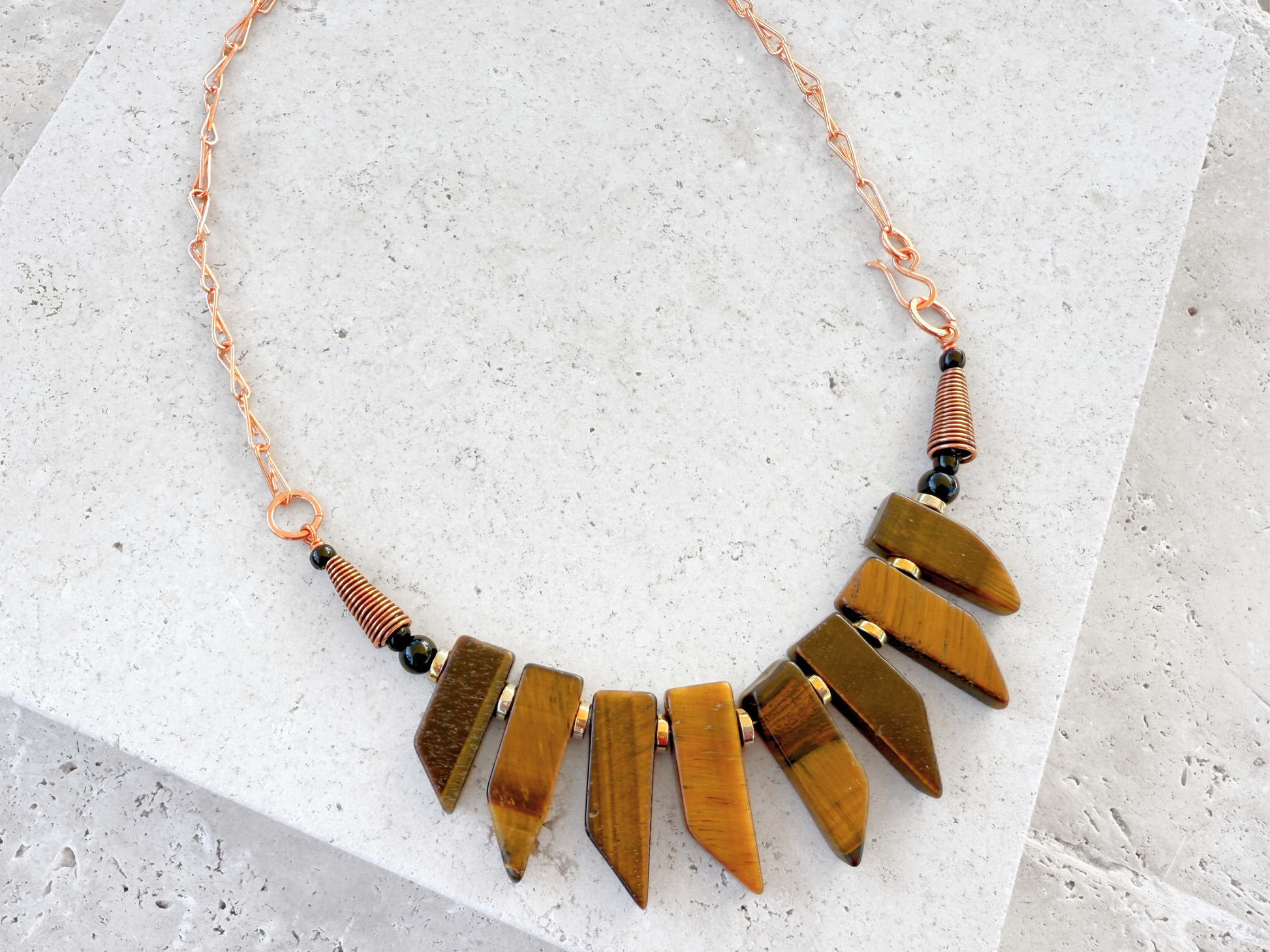 Tiger's Eye Bib Necklace
