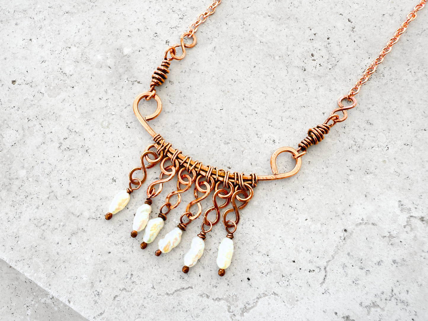 Pearl Fringe Necklace