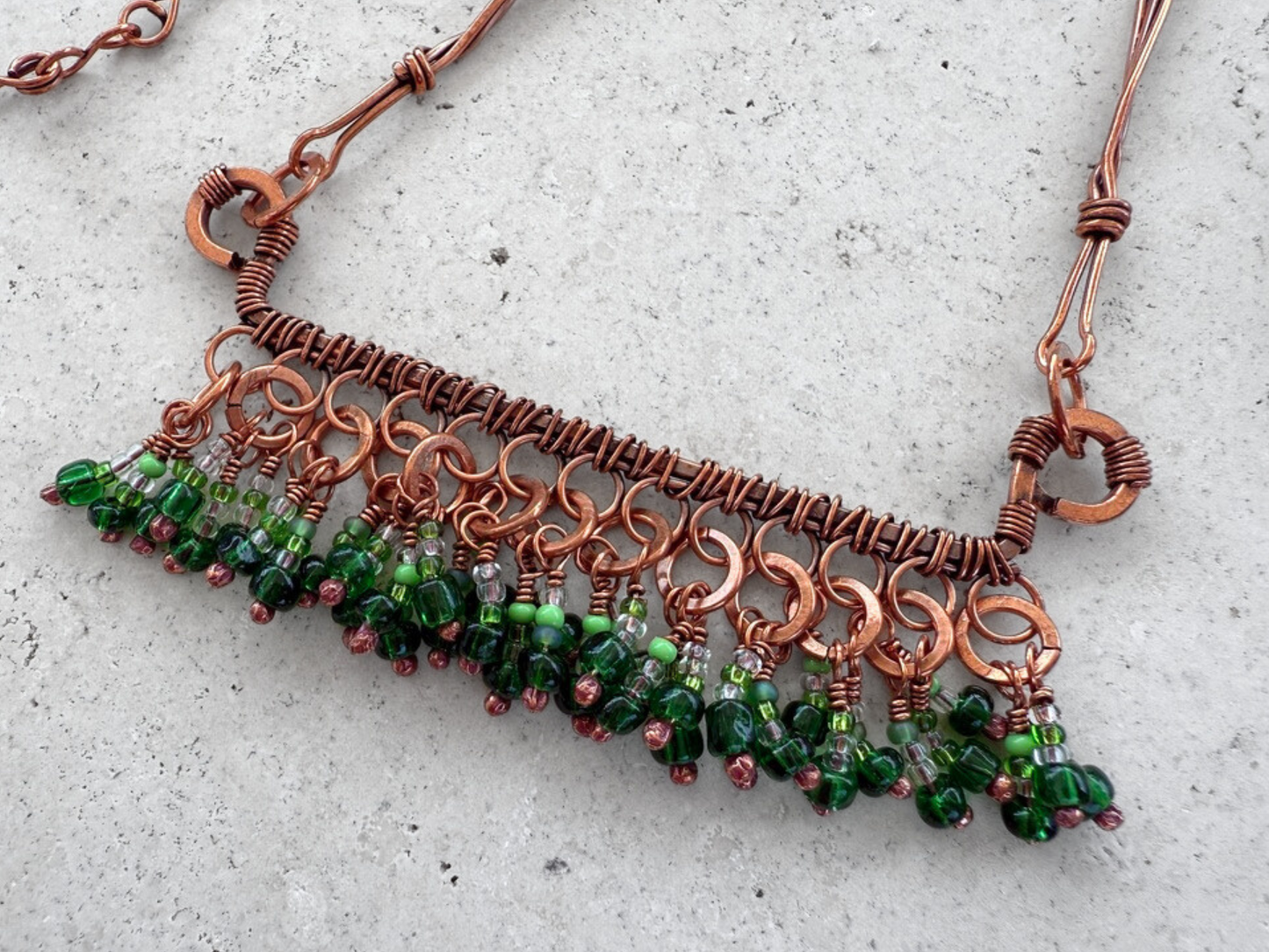 Mangrove Fringe Statement Necklace