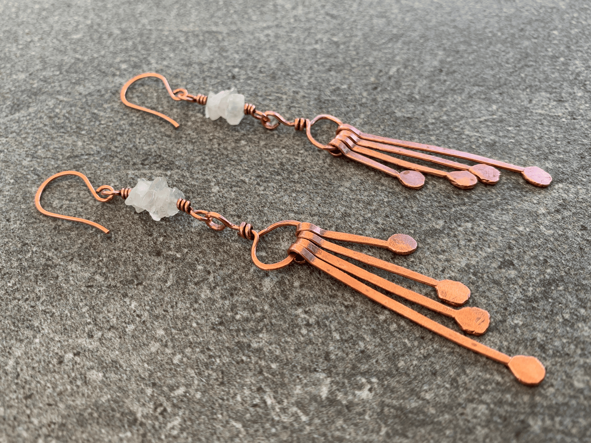 Rose Quartz Dangle Earrings