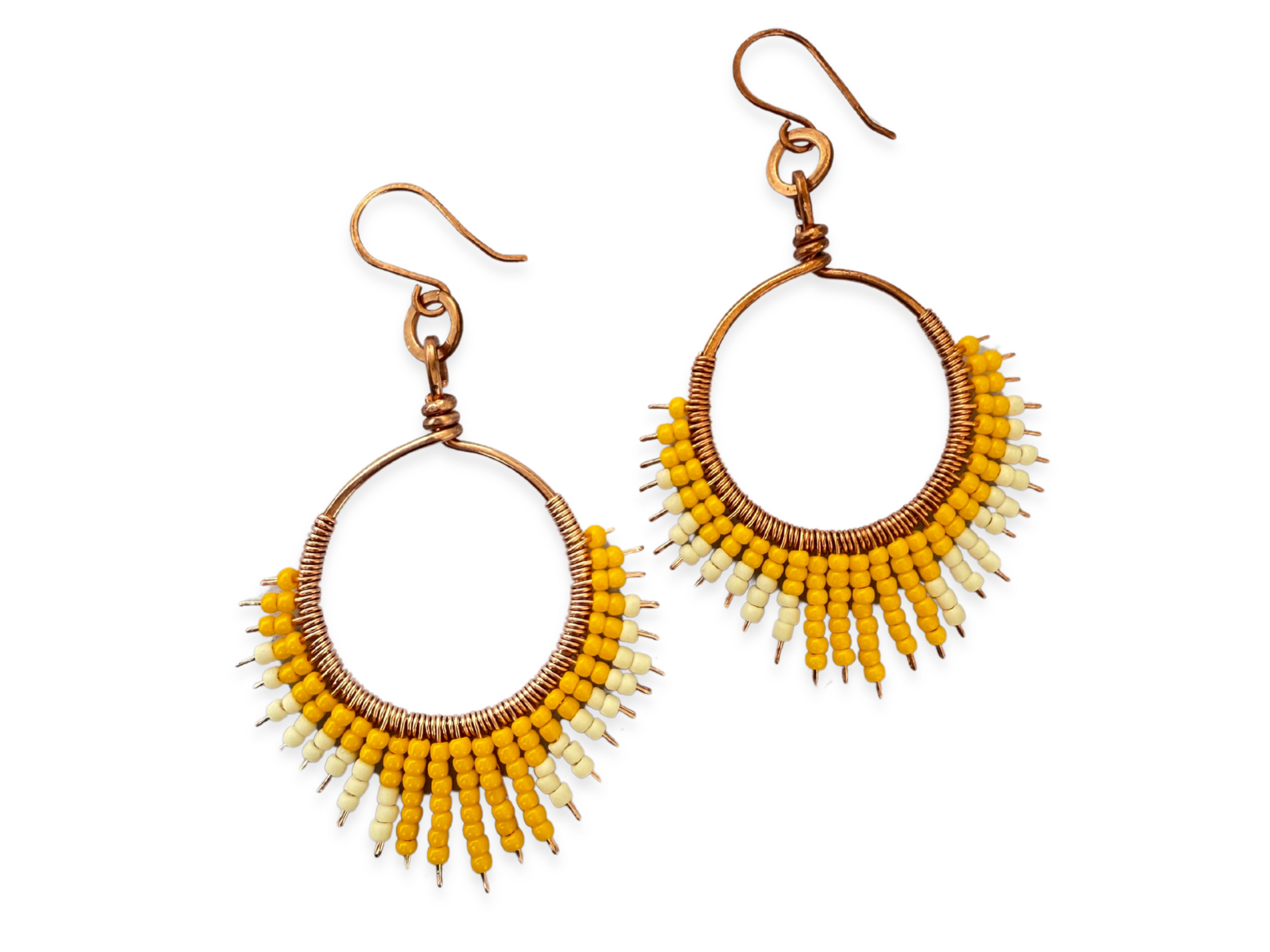 Sun-Kissed Beaded Earrings