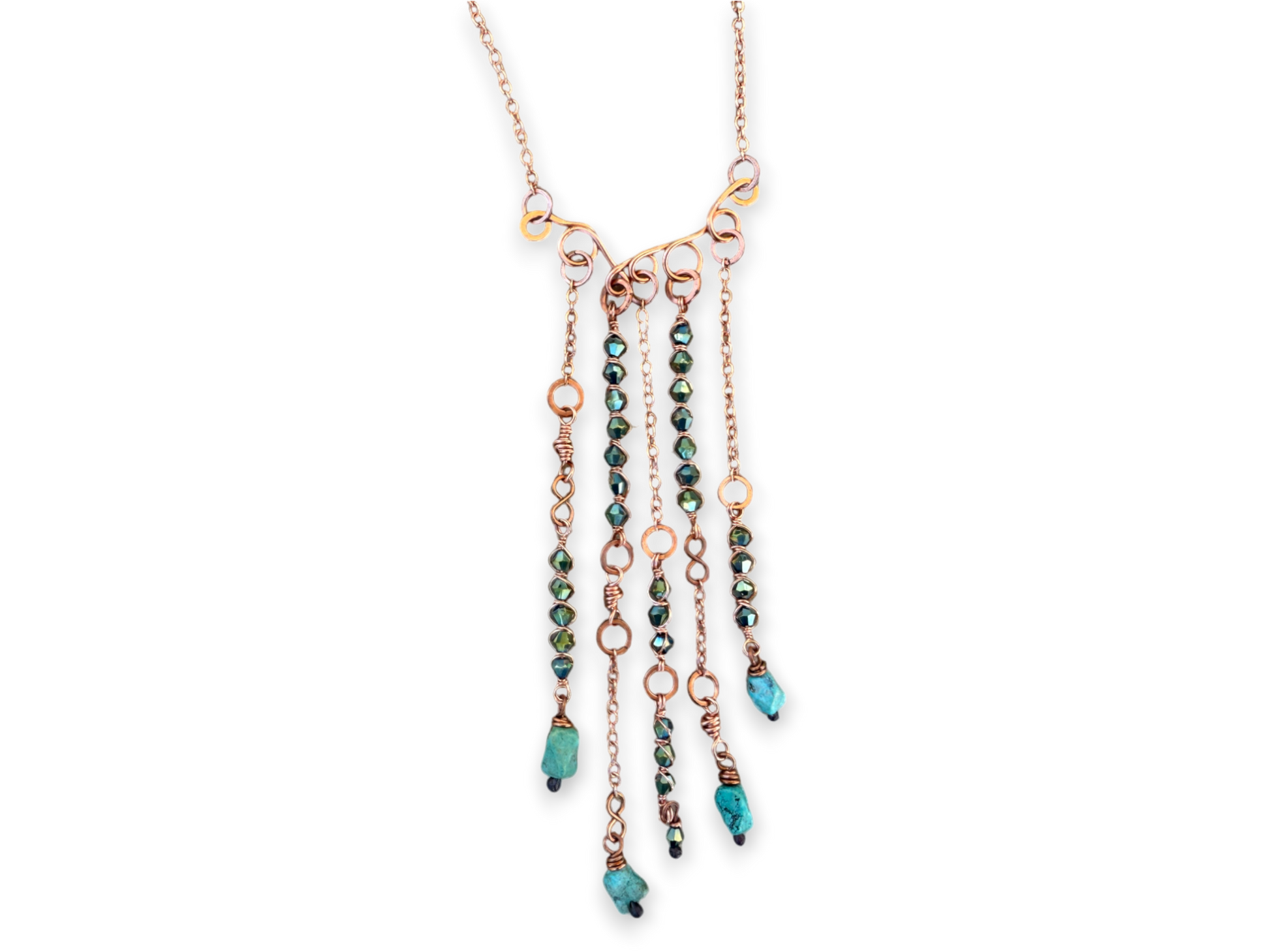 Crystal Tendril Necklace