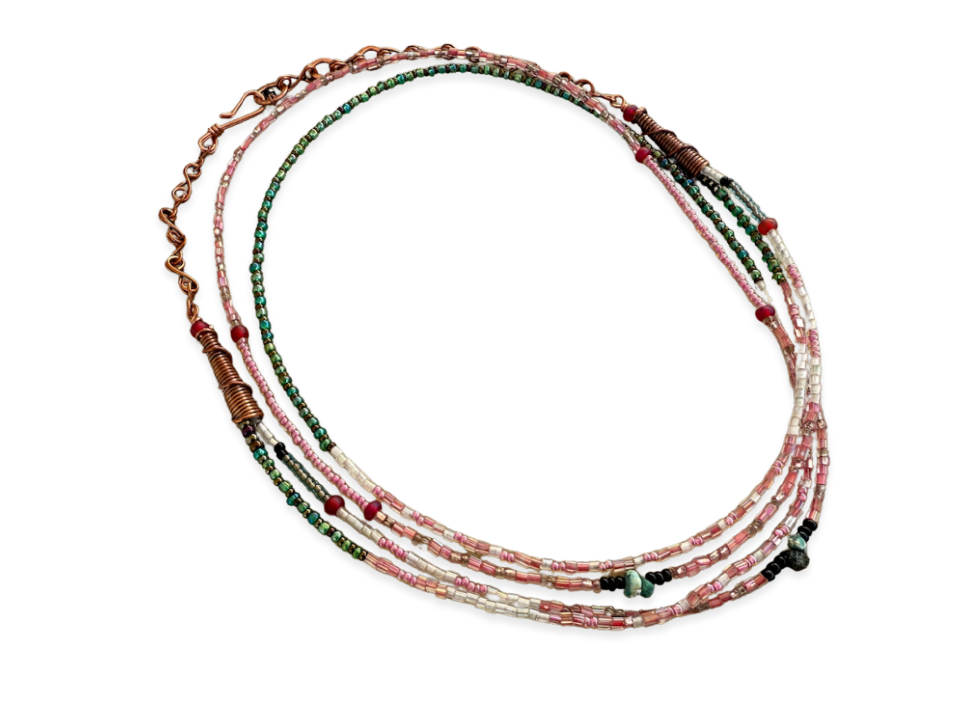 Flamingo Multi Strand Necklace