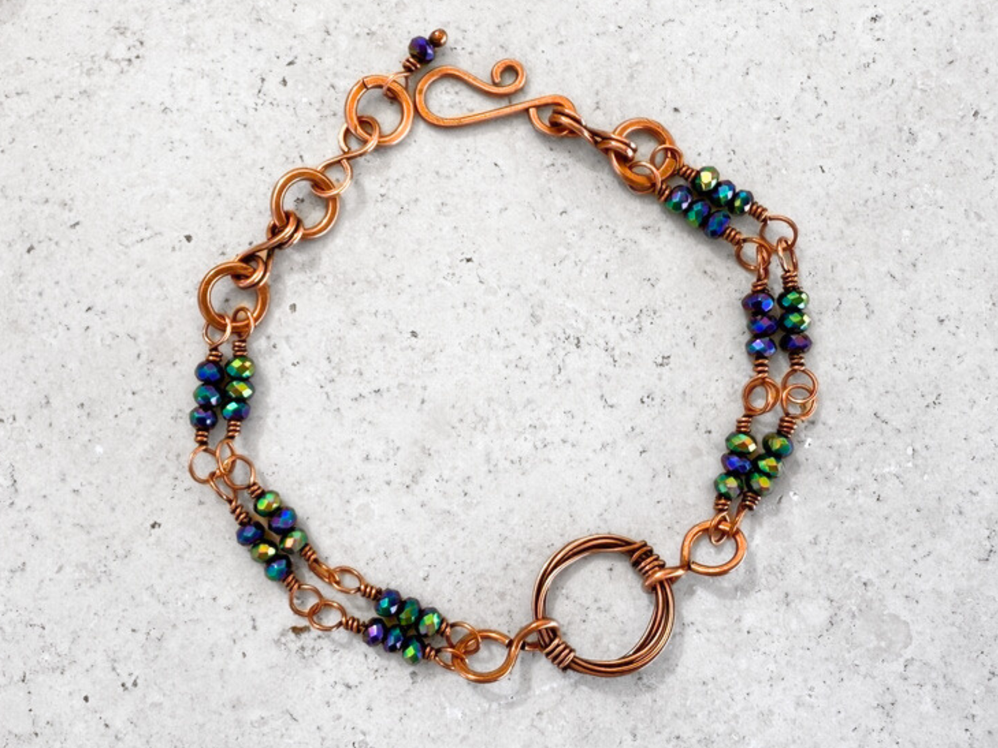 Peacock Crystal Bracelet