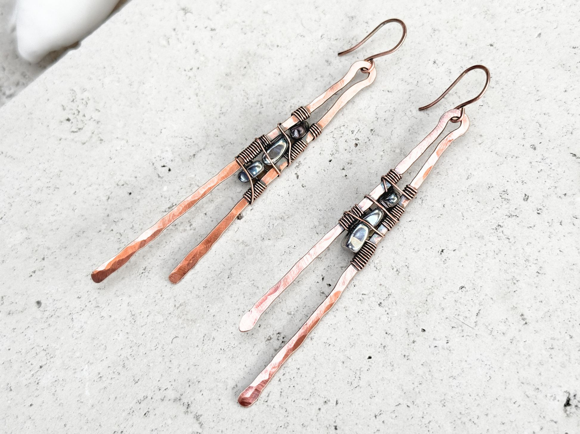 Hematite Prong Earrings