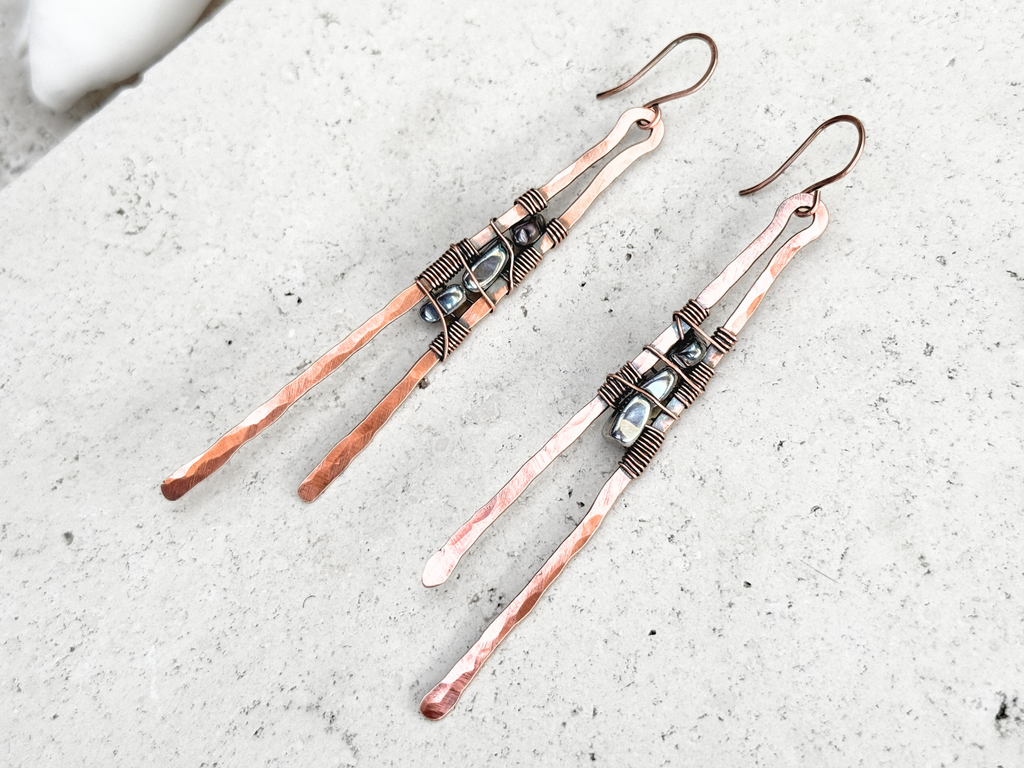 Hematite Prong Earrings