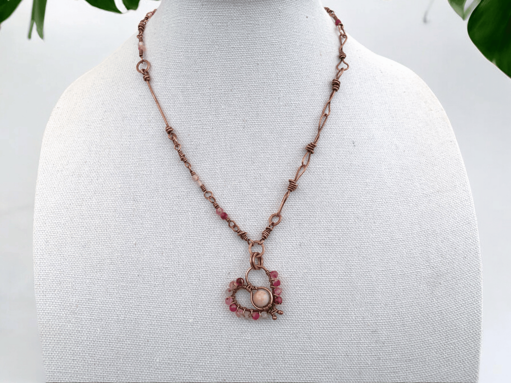 Eros Pink Pendant Necklace