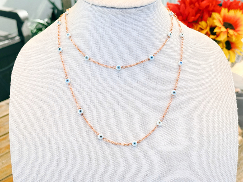 Evil Eye Station Necklace