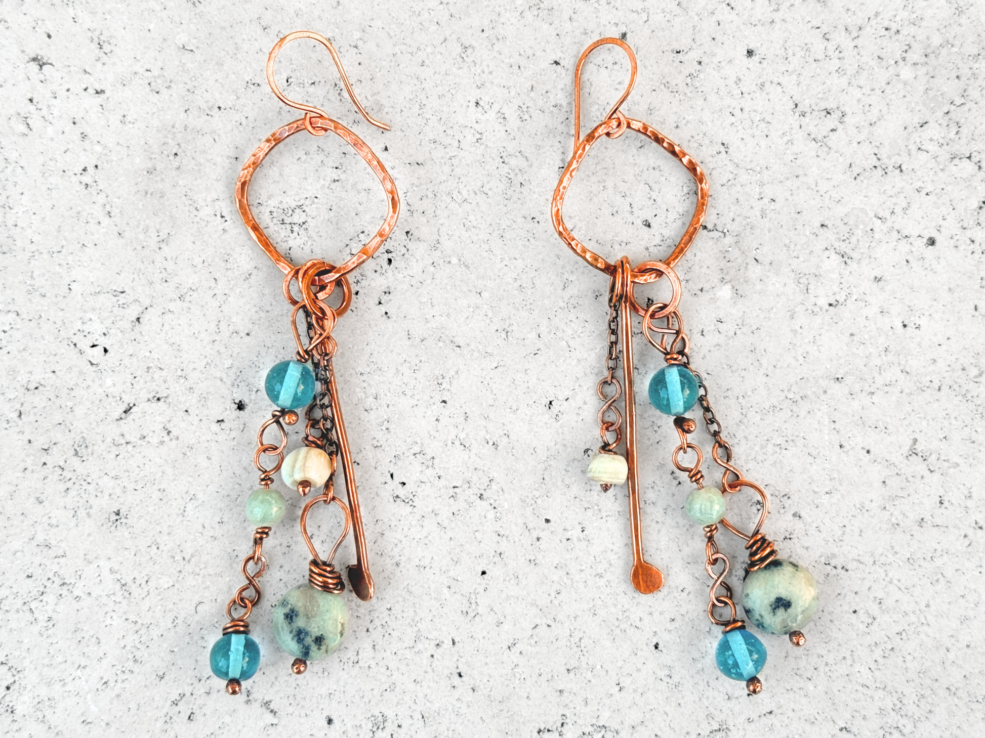 Blue Mix Dangles