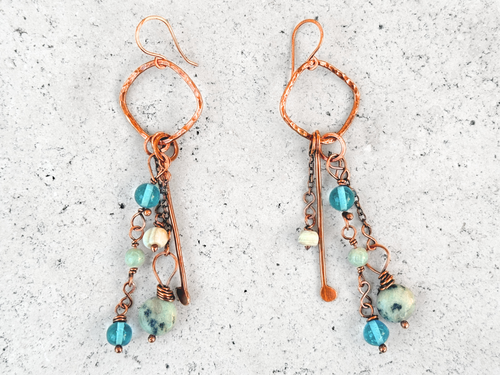Blue Mix Dangles