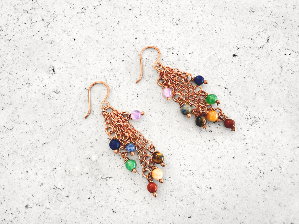 Chakra Dangle Earrings