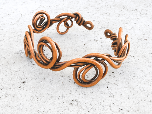 Wave Scroll Cuff Bracelet