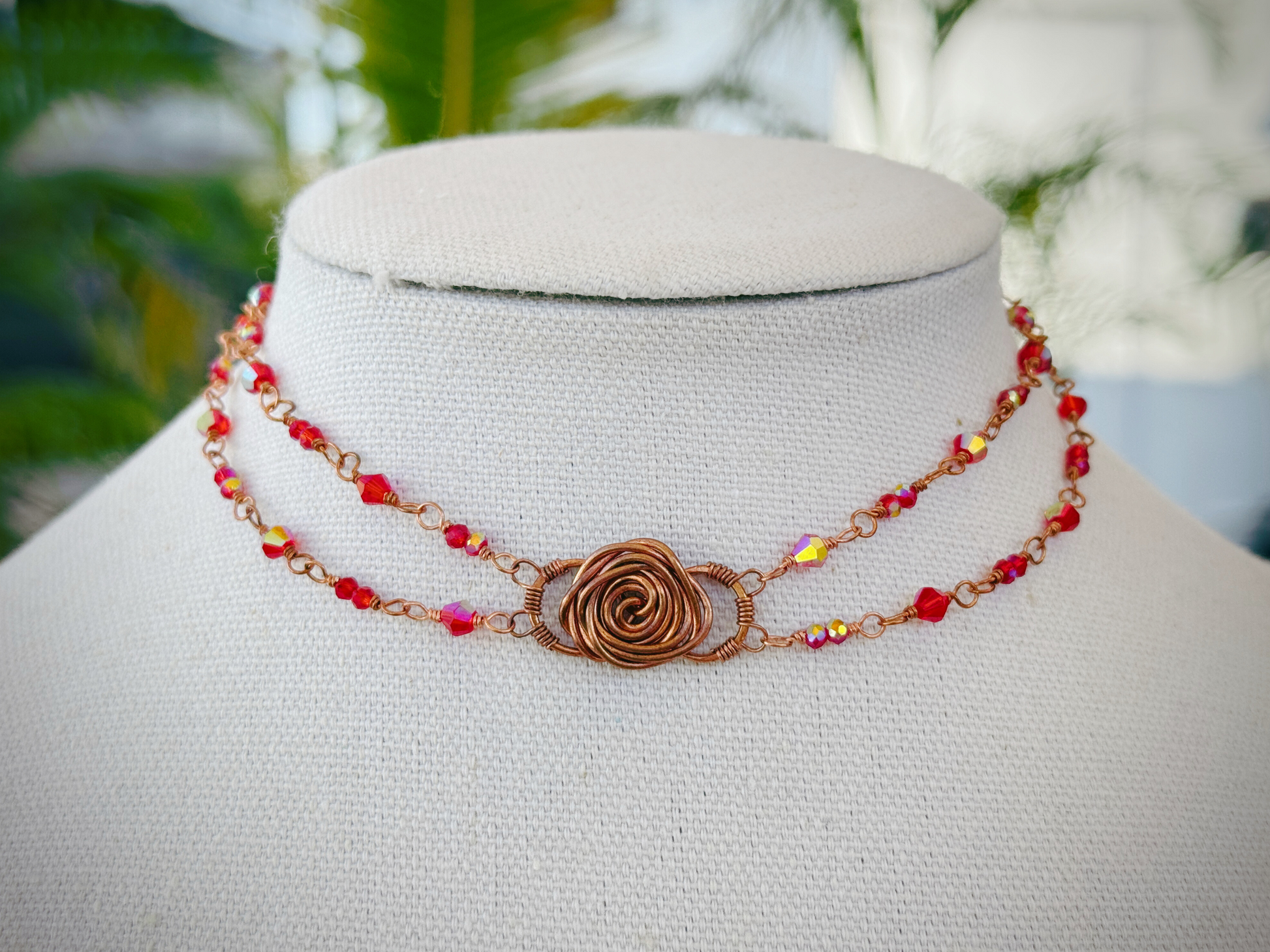Cherry Rose Choker