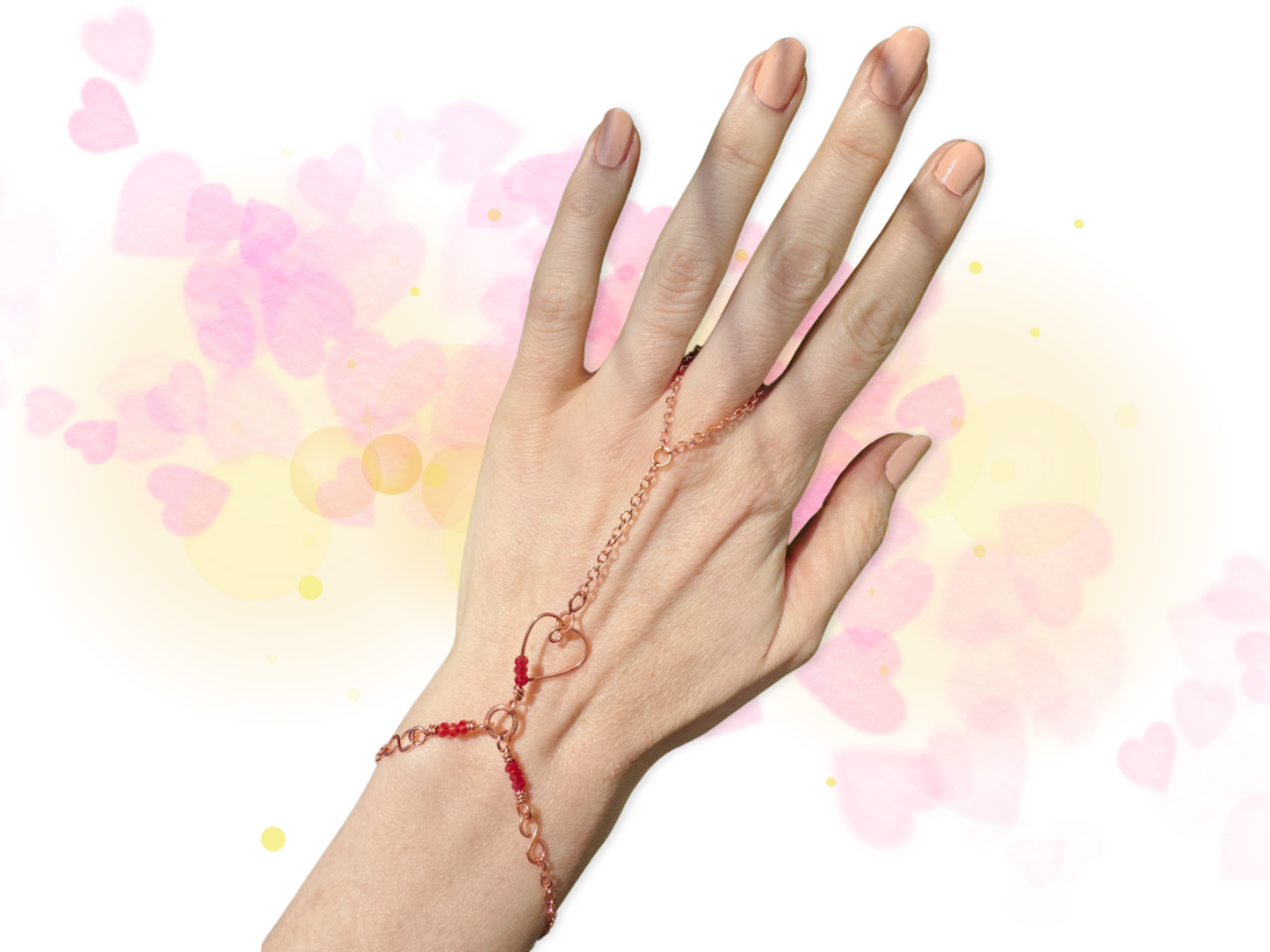 Heart Hand Chain Bracelet