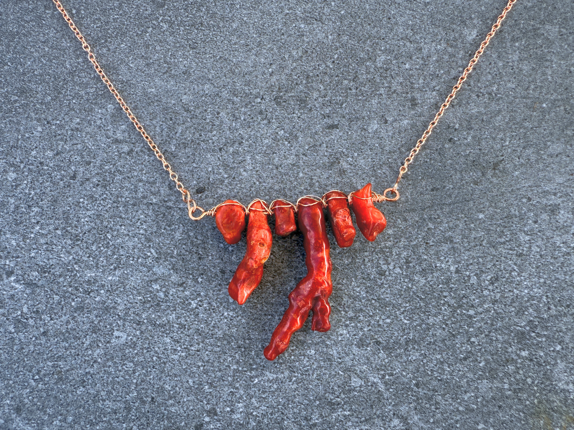 Coral Bar Necklace