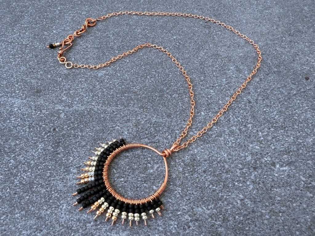 Silverlight Beaded Pendant