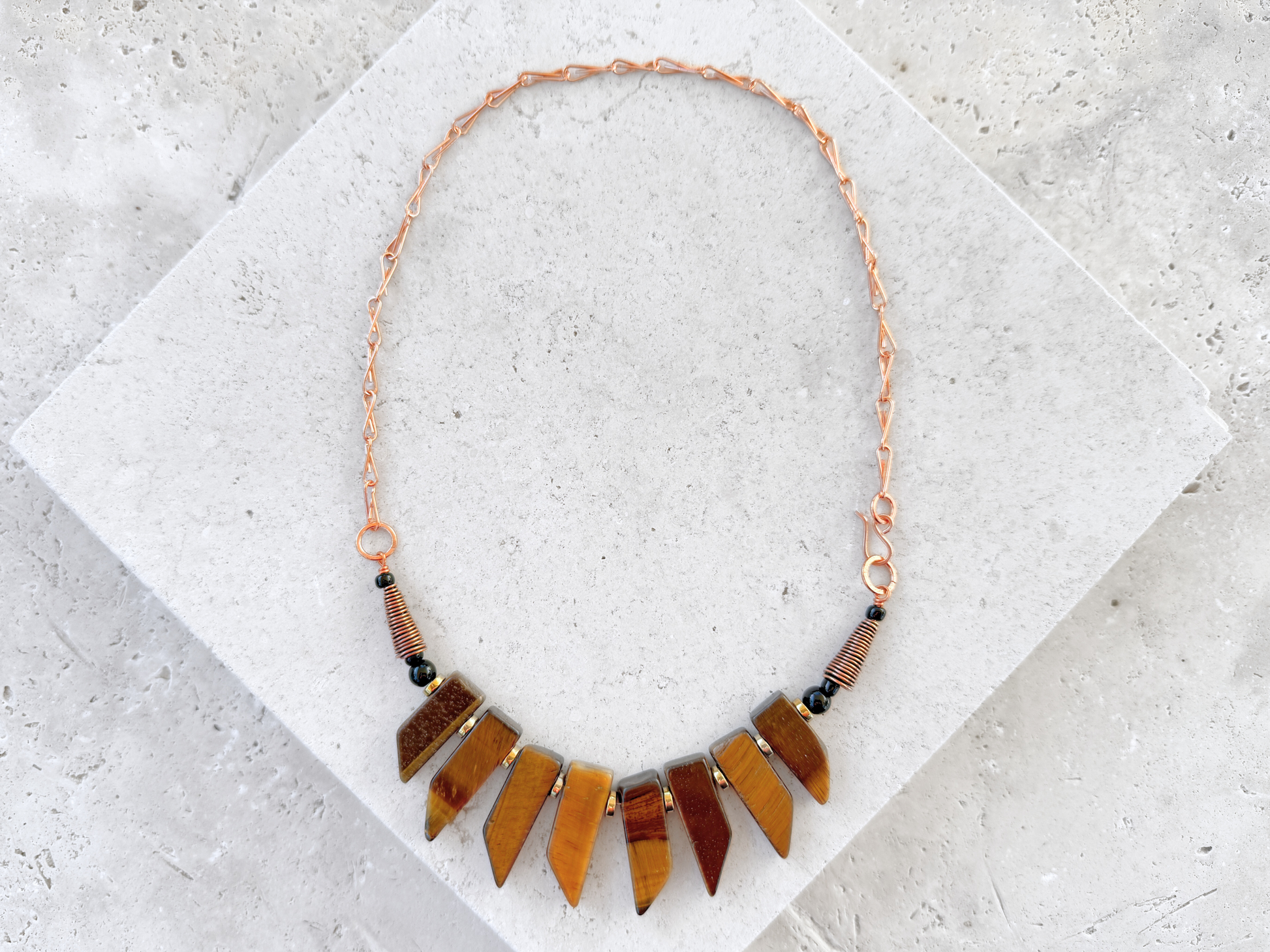 Tiger's Eye Bib Necklace