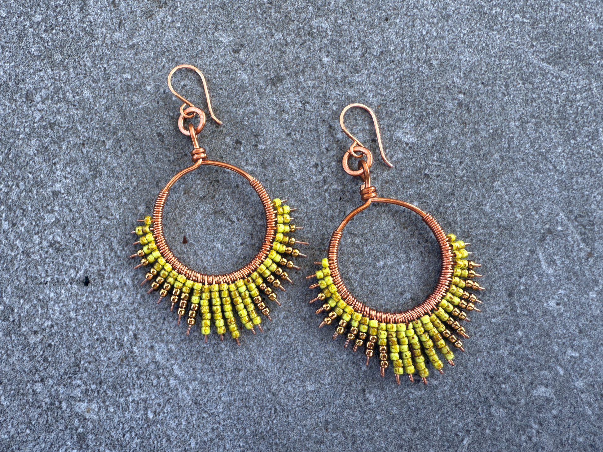 Chayote Beaded Earrings