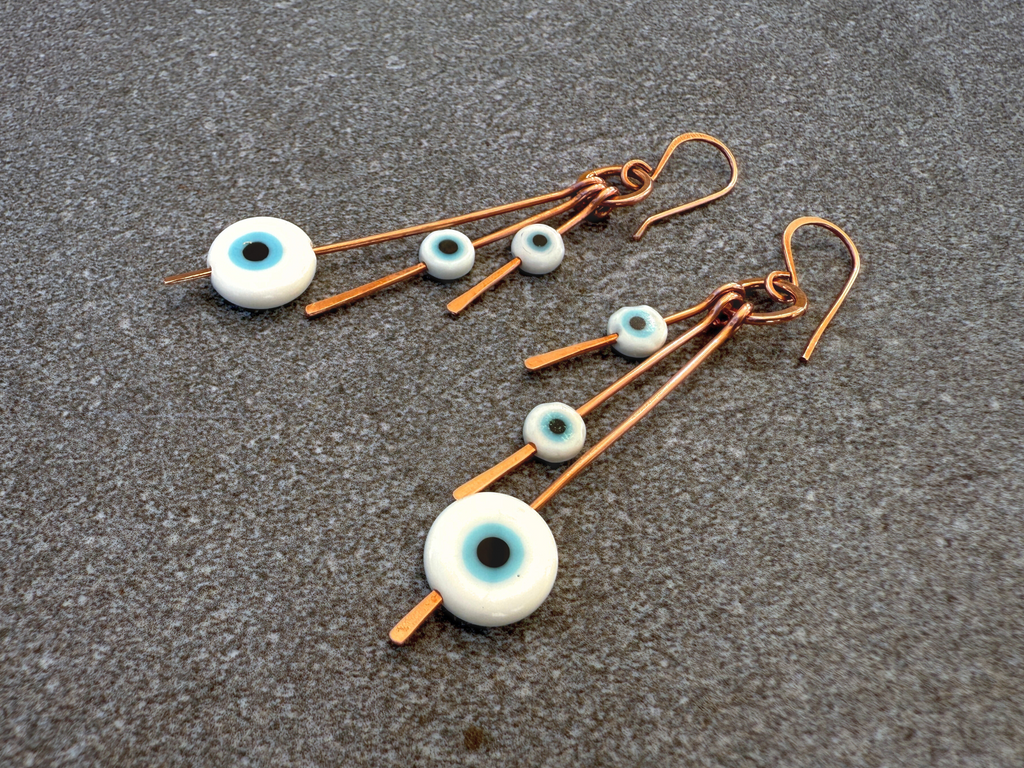 Evil Eye Trio Earrings