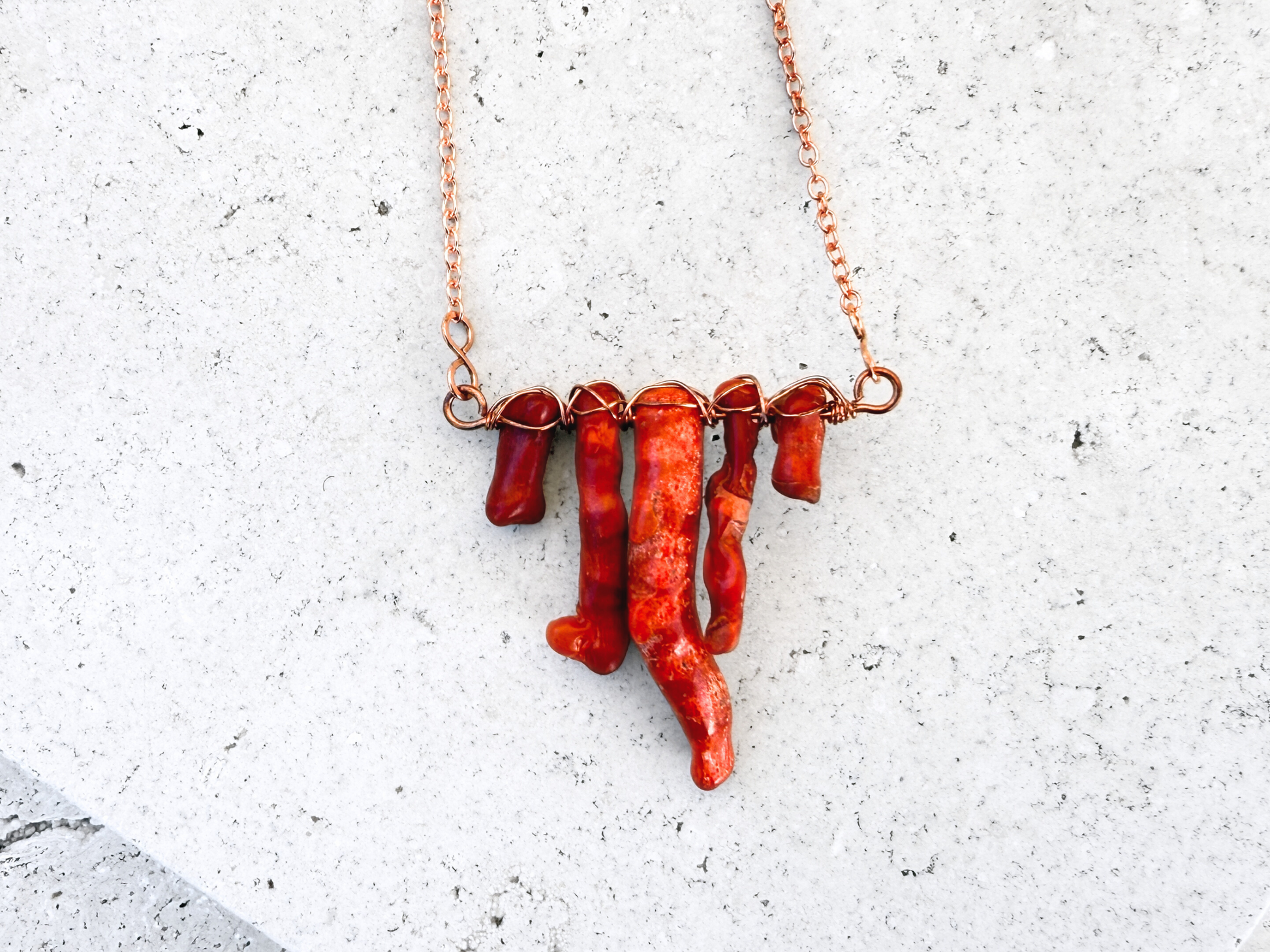 Coral Bar Necklace