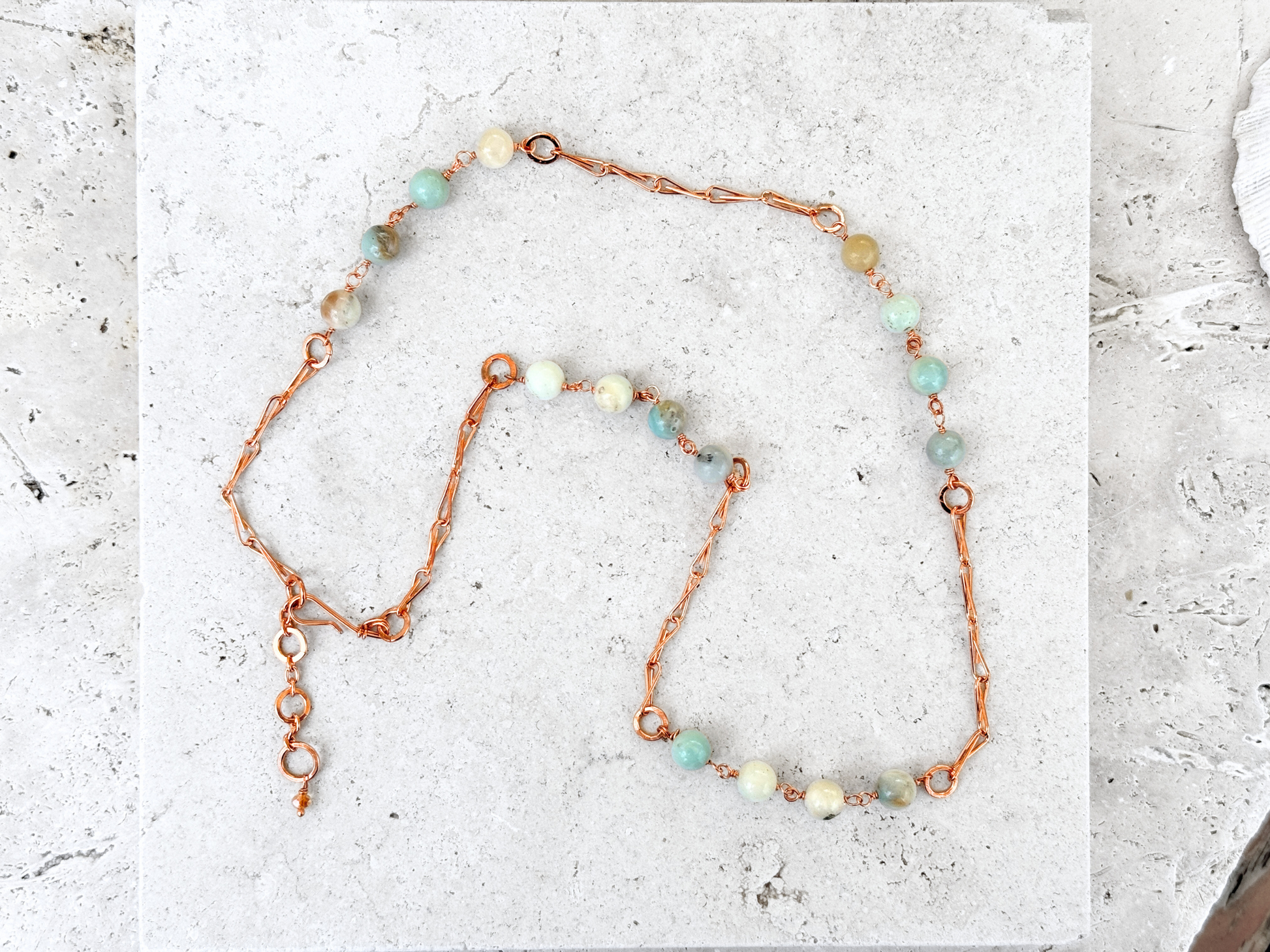 Amazonite Station Necklace