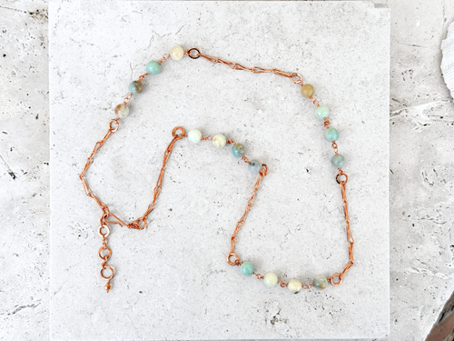 Amazonite Station Necklace