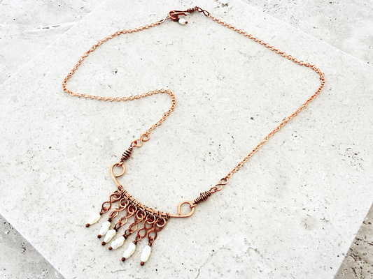 Pearl Fringe Necklace