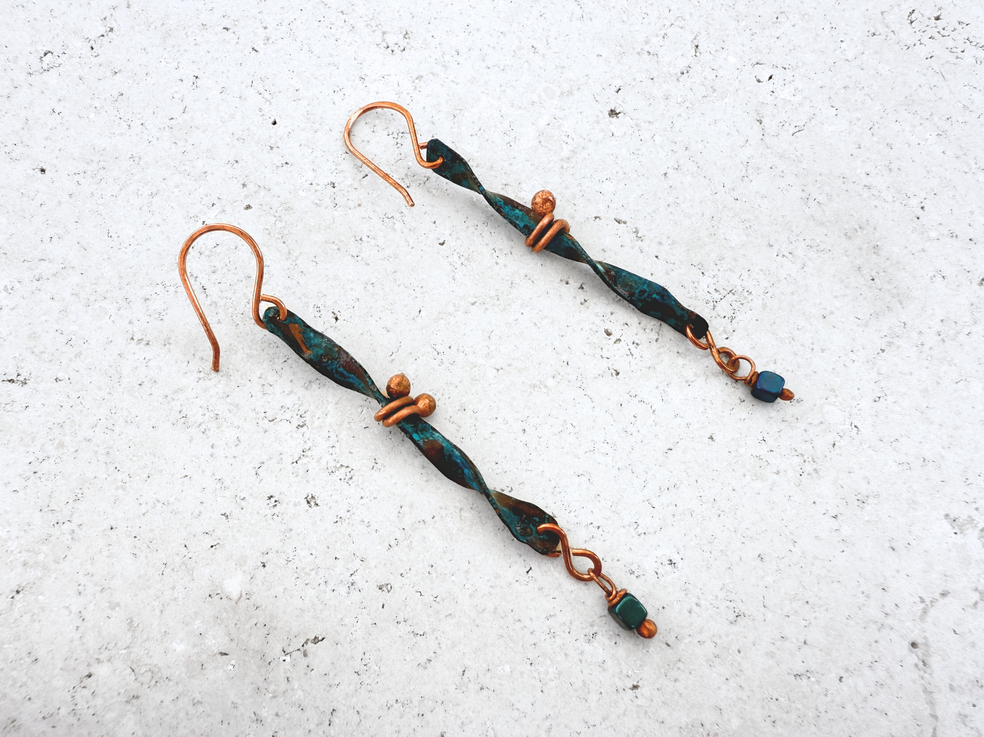 Twisted Patina Earrings