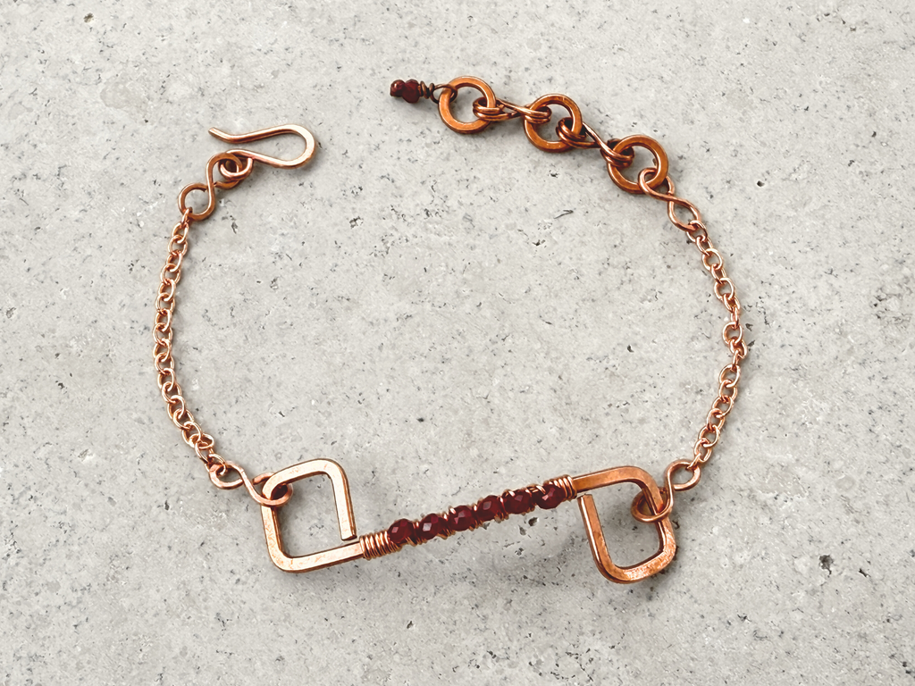 Cherry Infinity Bracelet