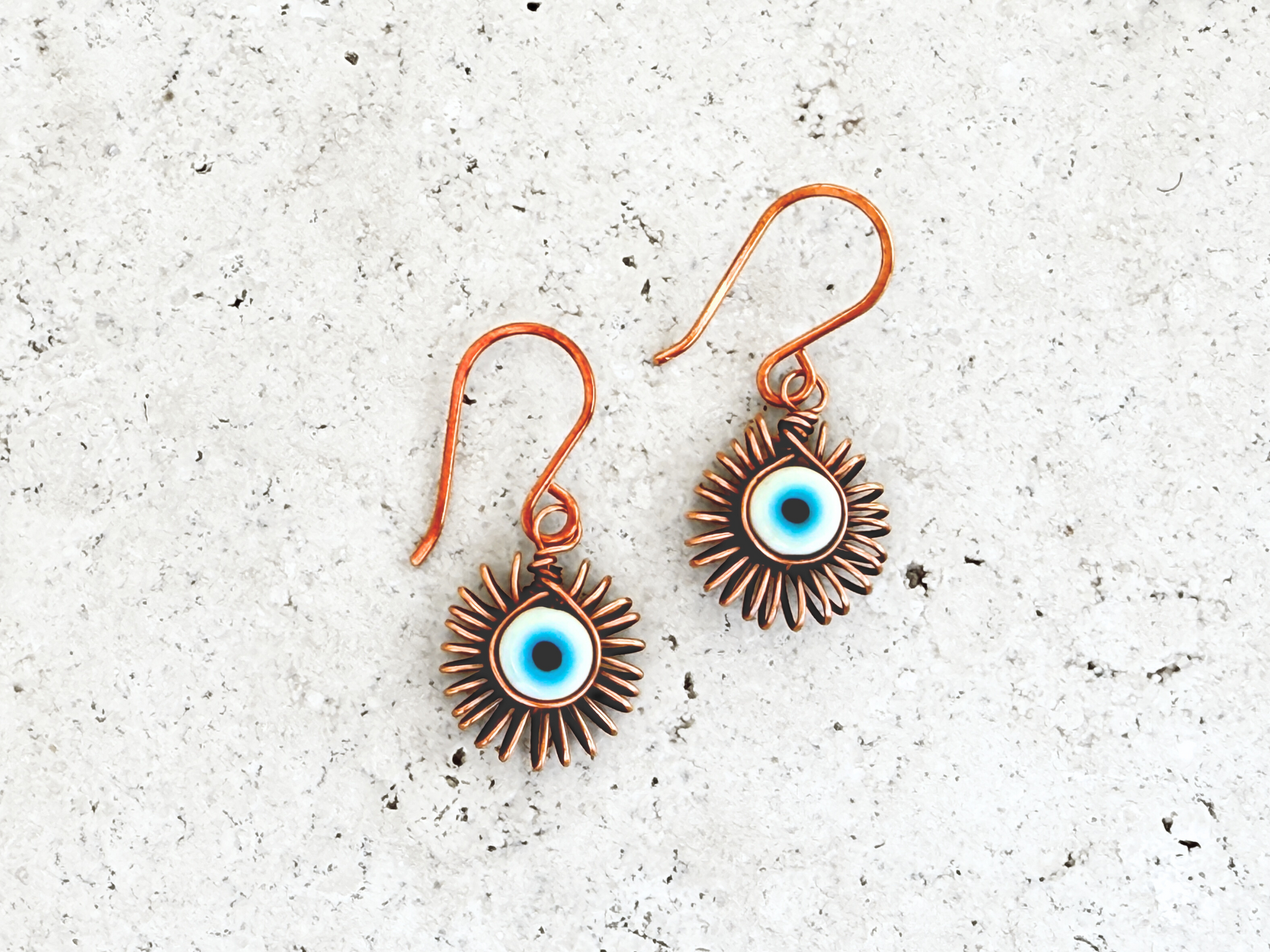Evil Eye Dangle Earrings