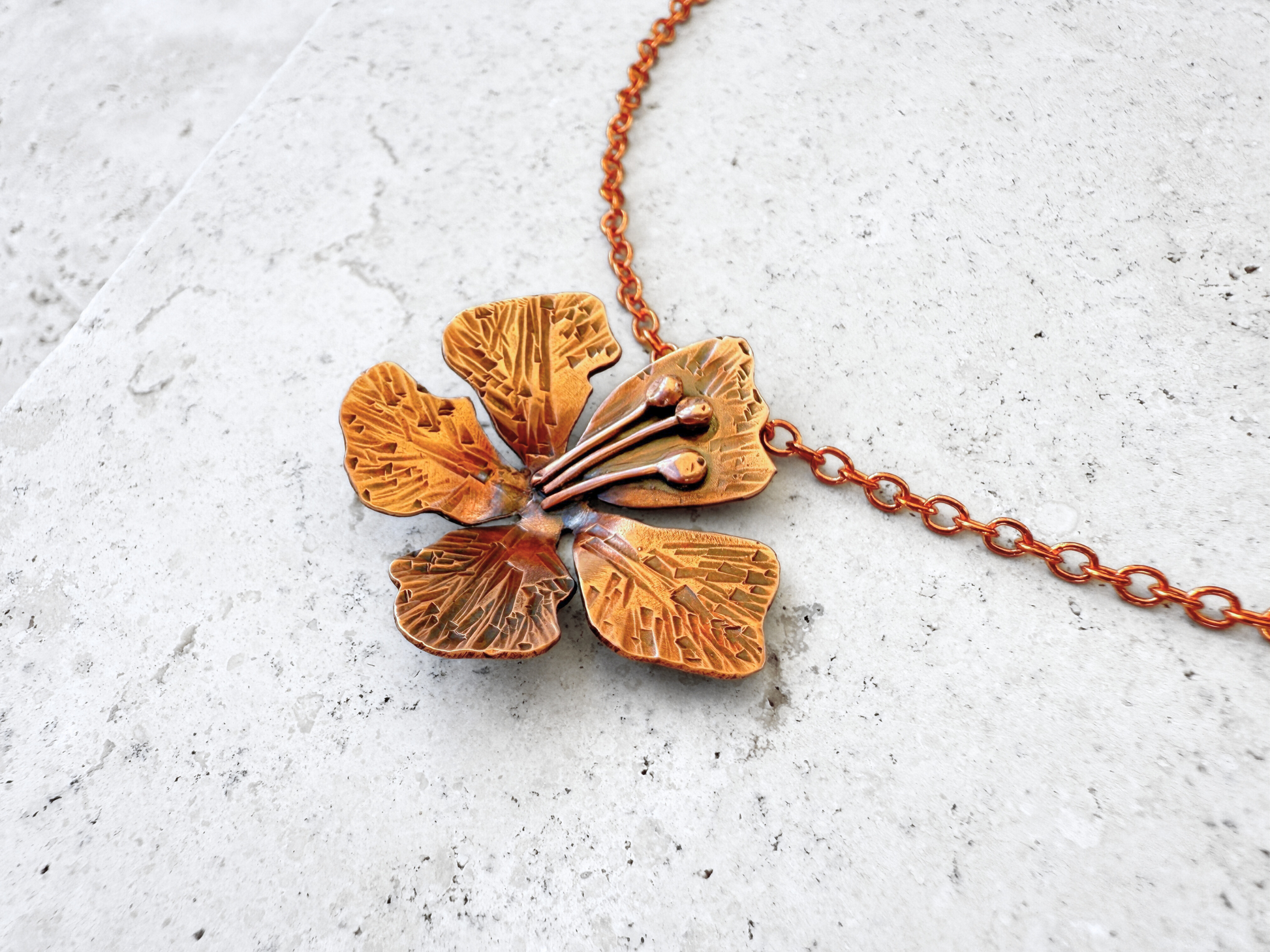 Hibiscus Pendant Choker