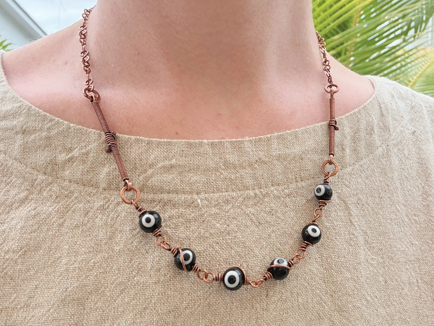 Black Evil Eye Necklace