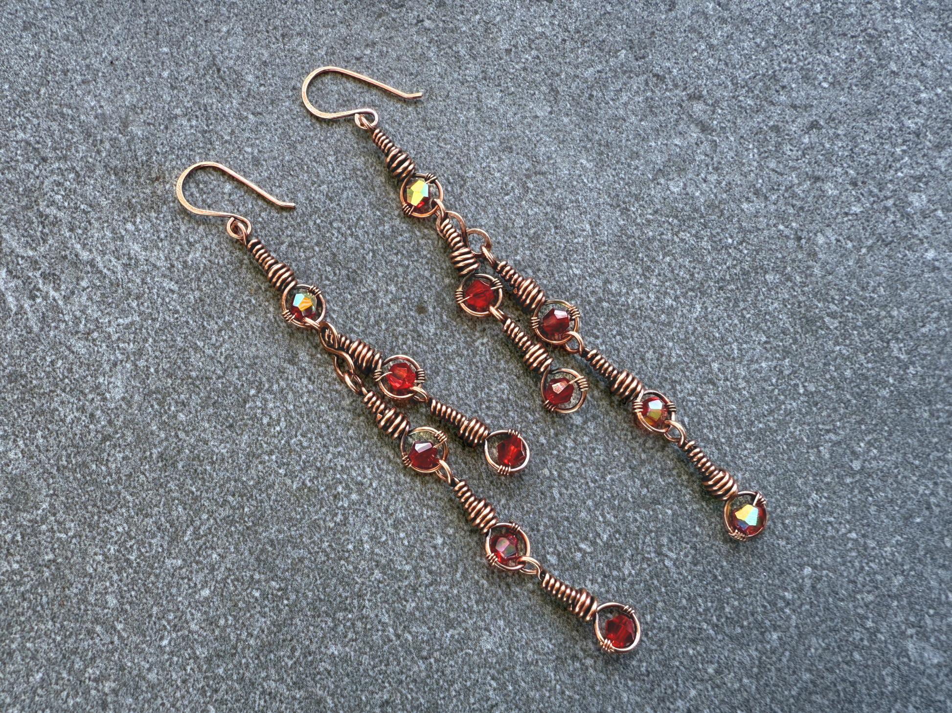 Red Sway Earrings