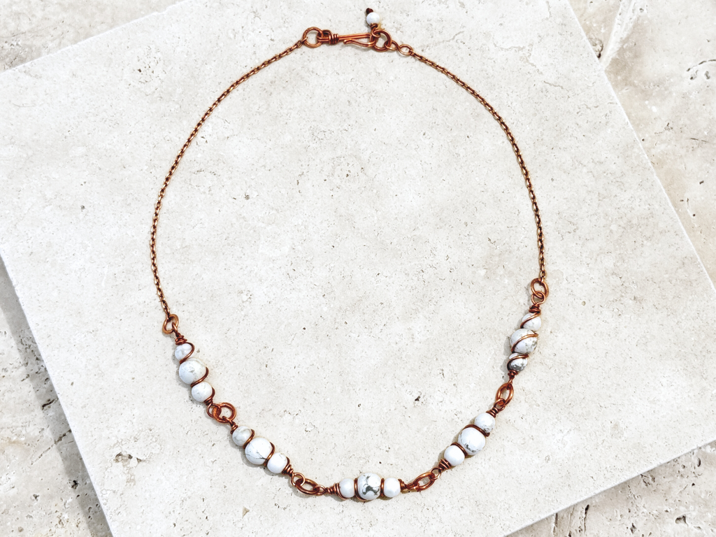 Howlite Trio Necklace