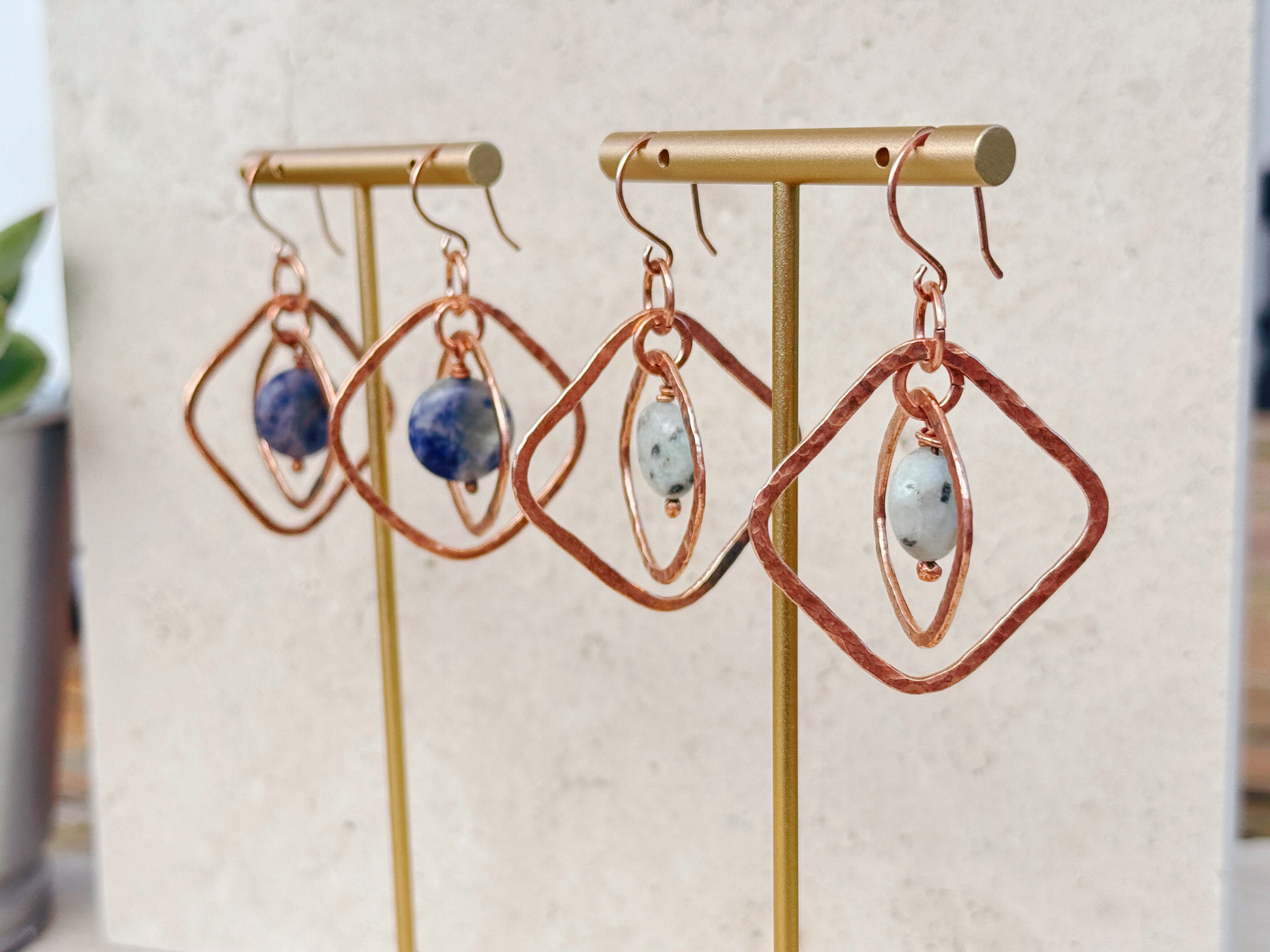 Nancy Cube Pendant Earrings