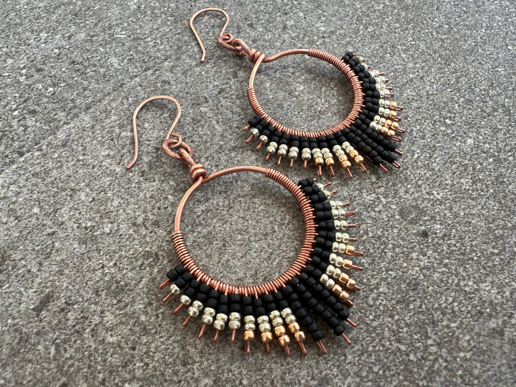 Silverlight Beaded Earrings