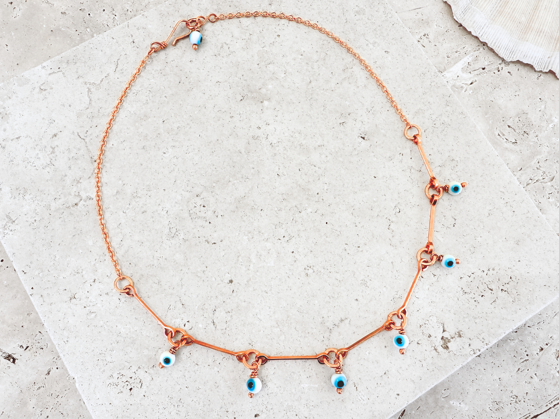 Evil Eye Drops Charm Necklace