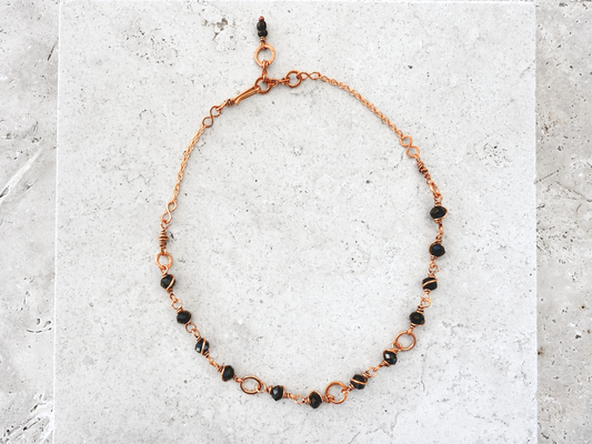 Faceted Black Choker