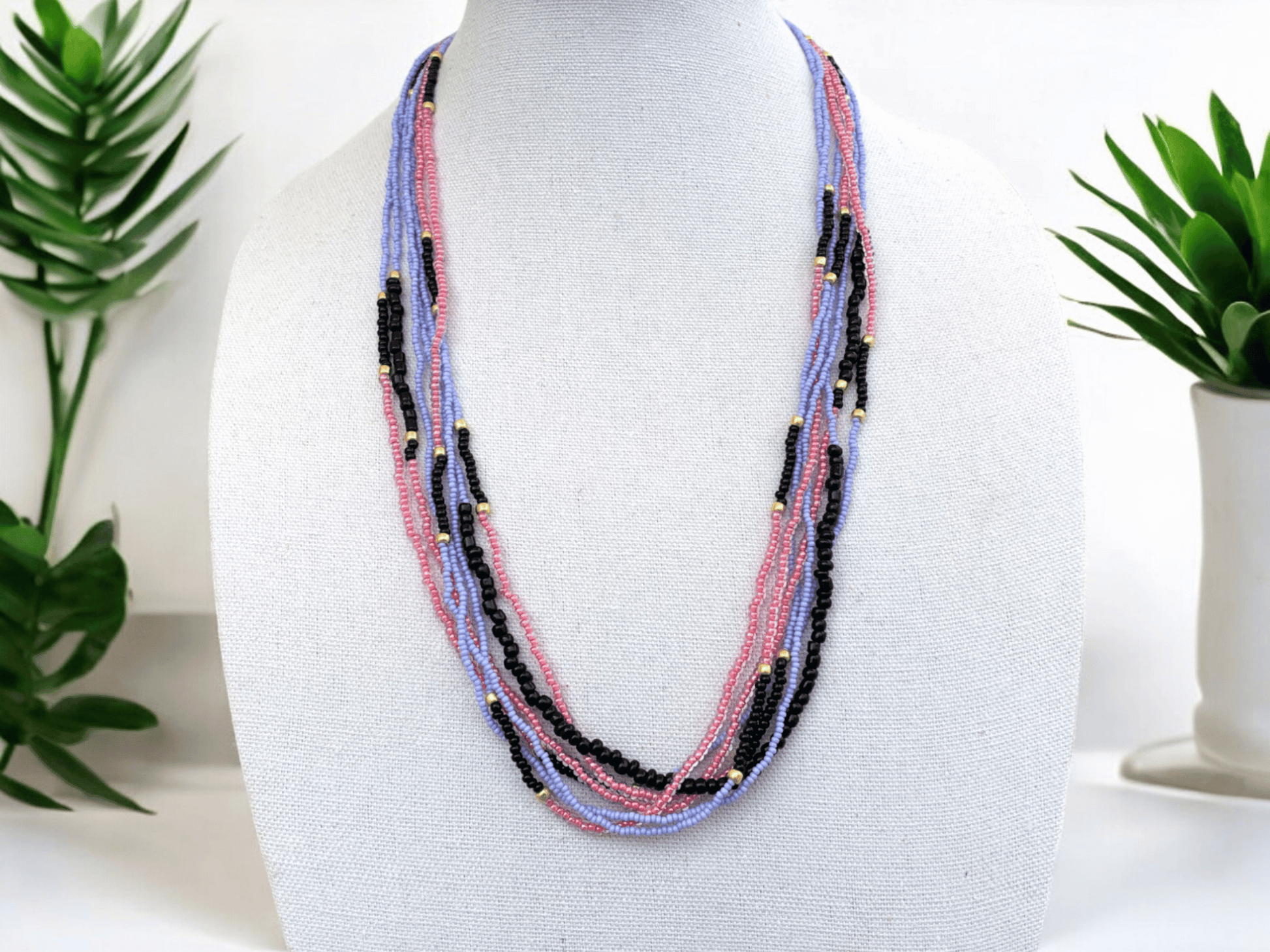 Miami Vice Multi Strand Necklace