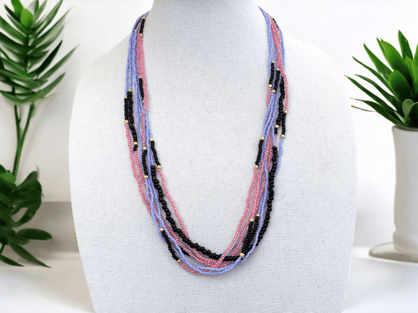 Miami Vice Multi Strand Necklace