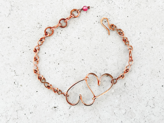 Linked Heart Bracelet