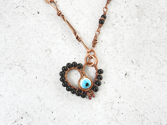 Eros Evil Eye Pendant Necklace