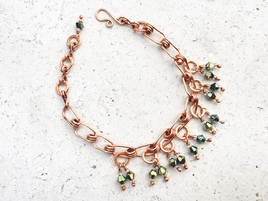 Peacock Charm Bracelet